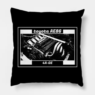 TOYOTA COROLLA AE86 TRUENO ENGINE (Black Version) Pillow