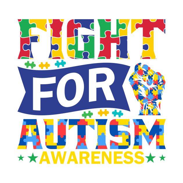 Fight for Autism Awareness Gift for Birthday, Mother's Day, Thanksgiving, Christmas by skstring