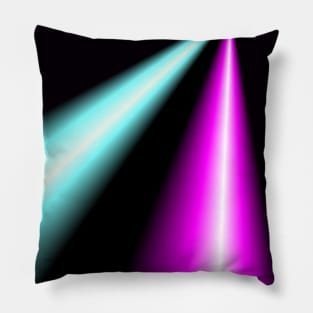 Blue and Pink Spotlights Pillow