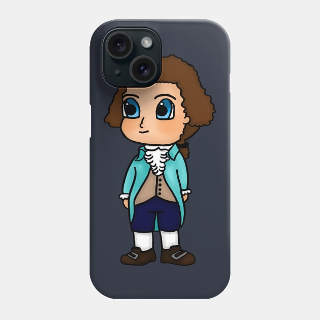 Chibi Thomas Jefferson - Small Design Phone Case by Aeriskate