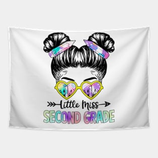 Little Miss Second Grade Girls Back To School Shirt Daughter Tapestry