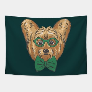 Yorkshire Terrier Hipster Tapestry