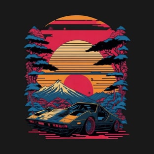 Anime 80's style car T-Shirt