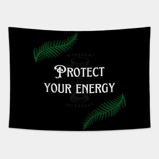 Protect Your Energy | Introvert Art Tapestry