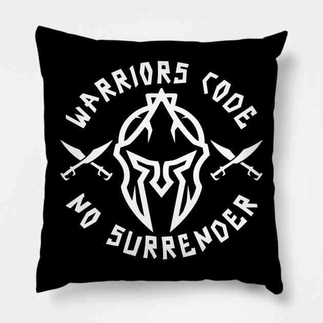 Warrior's Code Pillow by Lifeline/BoneheadZ Apparel