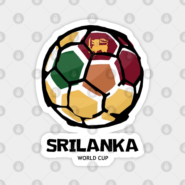 Sri Lanka Football Country Flag Magnet by KewaleeTee