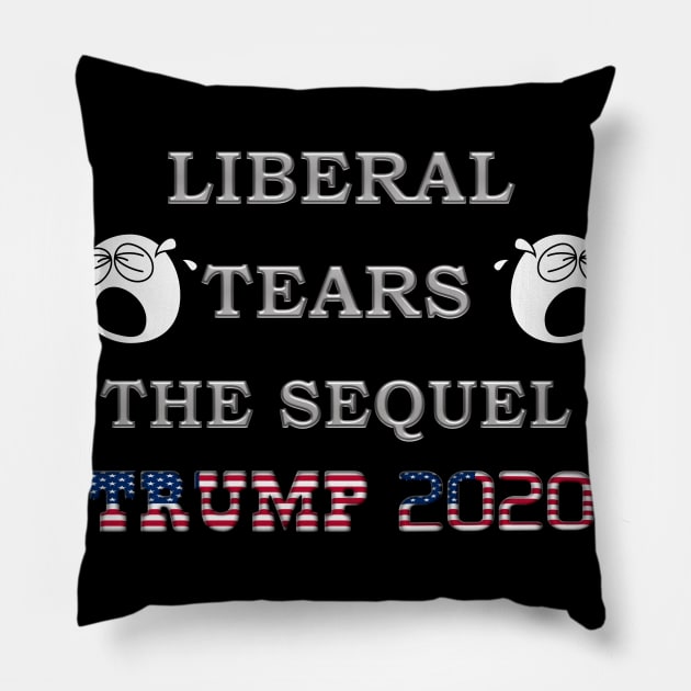 Liberal Tears Pillow by Politics and Puppies