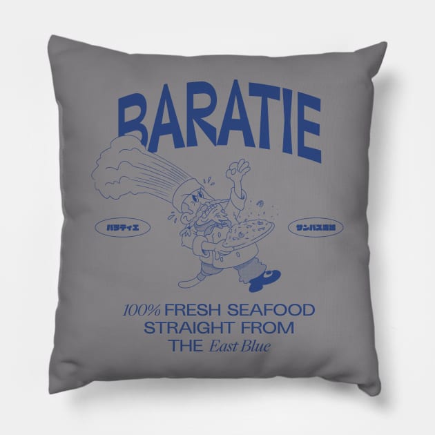 One Piece Baratie Restaurant Pillow by JonOses