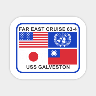 Far East Cruise 63-4 Patch Magnet