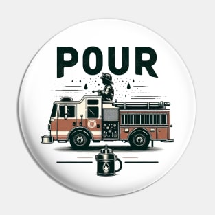 Kids 4 Year Old, 4th Birthday Boy Firefighter Fire Truck Pin