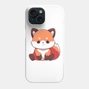 Simple drawn cute red panda Phone Case