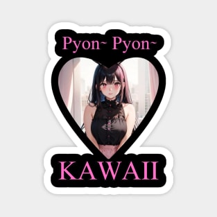 Bunny Pyon Pyon Kawaii Anime Girl Magnet