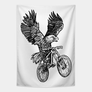 SEEMBO Eagle Cycling Bicycle Bicycling Biker Biking Fun Bike Tapestry