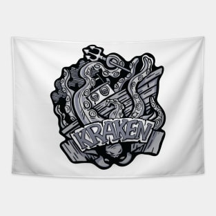 Kraken - legendary marine sea monster Tapestry