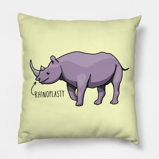 Rhinoplasty (Nose Job) Pillow by thecurlyredhead