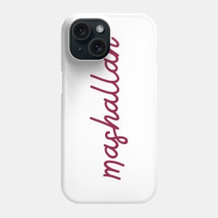 mashallah - maroon red Phone Case