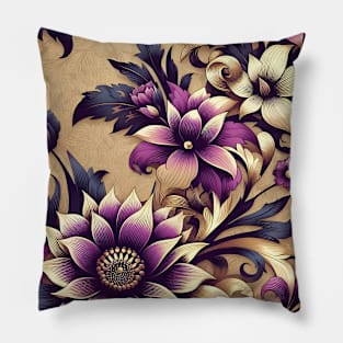 Purple Flowers Pillow