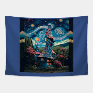 Starry Night Over The Burrow Tapestry