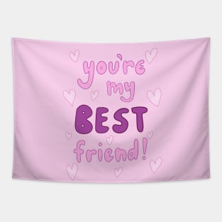 You’re my BEST Friend Doodle Print, made by EndlessEmporium Tapestry