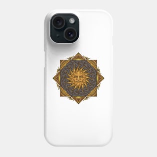 Sun with Mandala Artwork Phone Case
