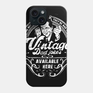 Vintage Dad Jokes Are Rad Jokes Father's Day Funny Phone Case