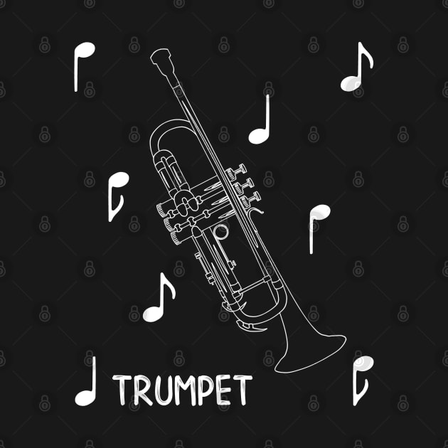 Musical Notes Trumpet by AngelFlame