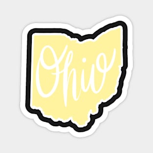 Yellow Ohio Magnet