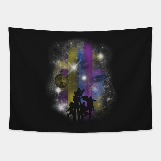Galaxy A-Holes Tapestry by Arinesart