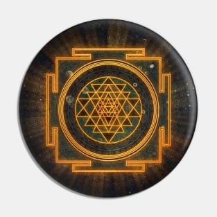 Incandescent sry yantra Pin