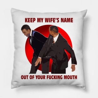 wow will smith slap chris rock Pillow