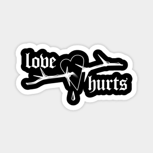 Love Hurts | Blackwork Tattoo design Magnet