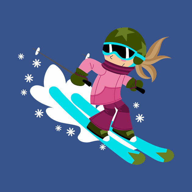 Skier girl by JoanaJuheLaju1