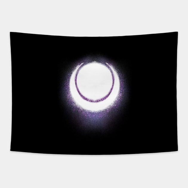 Lunari-New Moon Is Rising (Purple) Tapestry by Dracortis