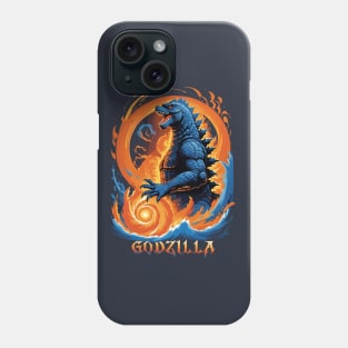 godzilla fire and water Phone Case