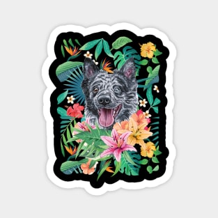 Tropical Mudi dog Magnet