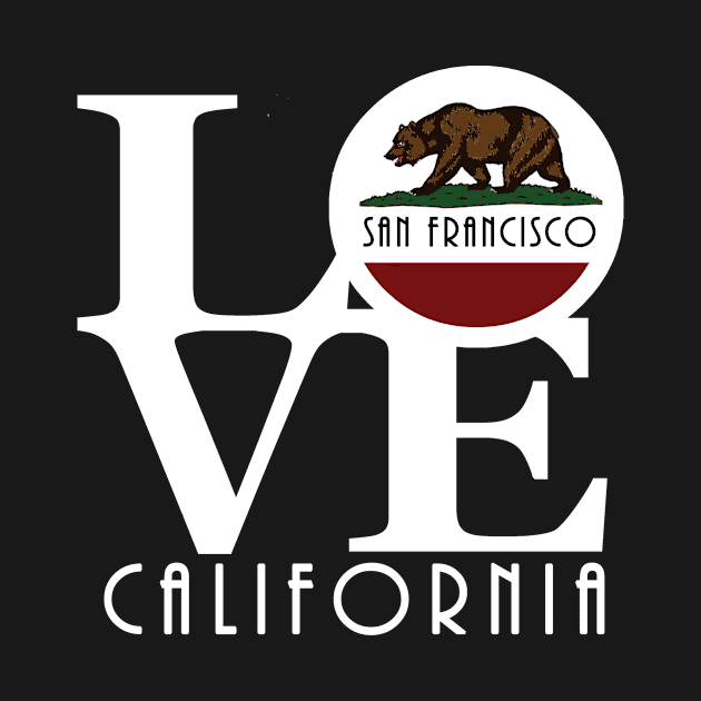 LOVE San Francisco (white text) by California