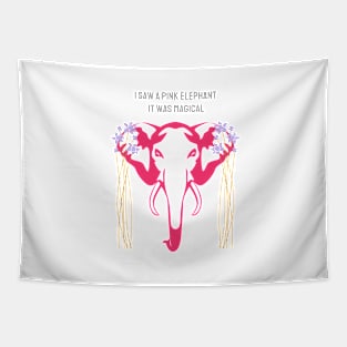 Pink Elephant Tapestry