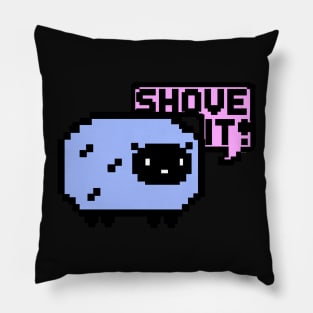 8-Bit Pixel Friend - Shove It! Sheep Pillow