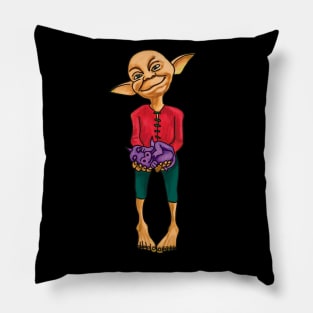 Elf With Dragon Pillow