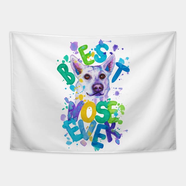 Best nose - dog Tapestry by AgniArt