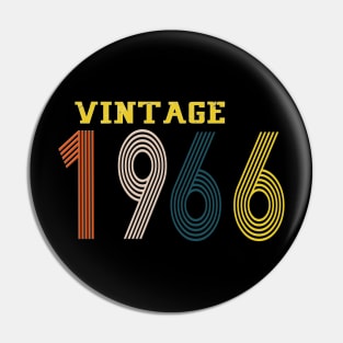 1966 vintage retro year Pin