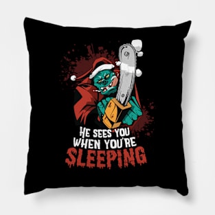 Monster Santa Pillow