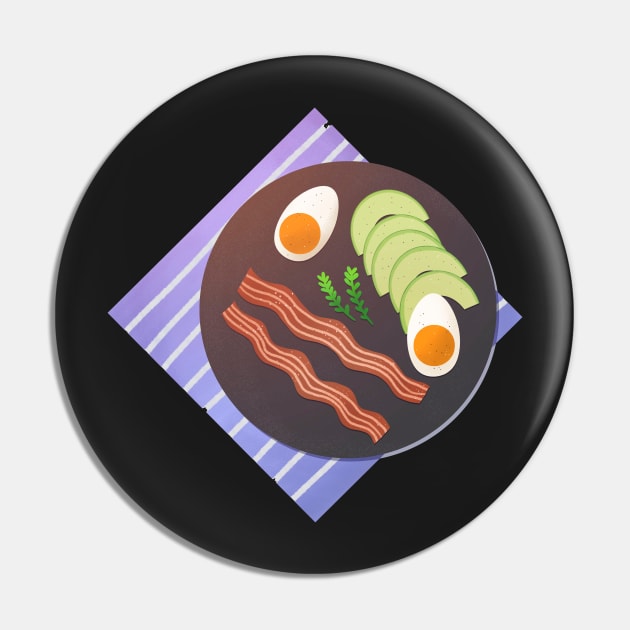 Breakfast: Avocado Eggs and Bacon Pin by 2dsandy