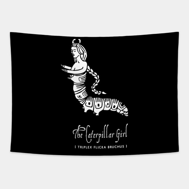 The Caterpillar Girl Tapestry by Eighties