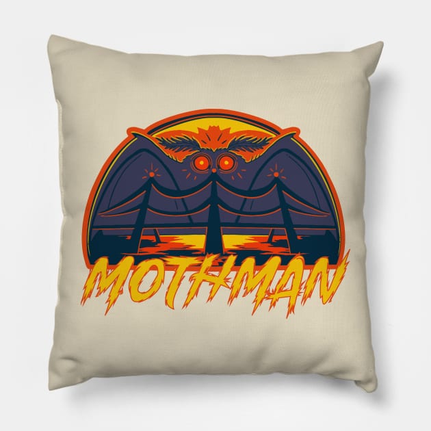 MOTHMAN Pillow by JonathanDodd_Draws