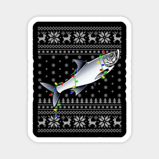 Fishing Xmas Lighting Santa Ugly Fish Christmas Magnet