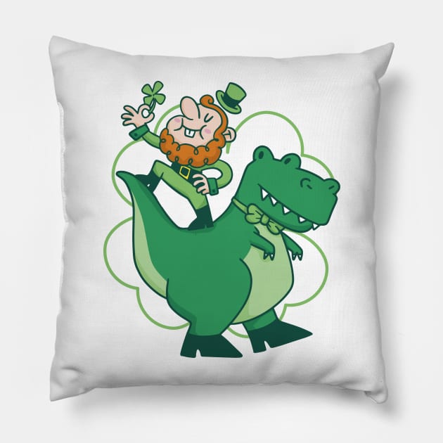 St Patrick Trex T S Pillow by LindenDesigns
