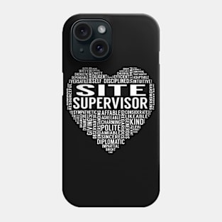 Site Supervisor Heart Phone Case