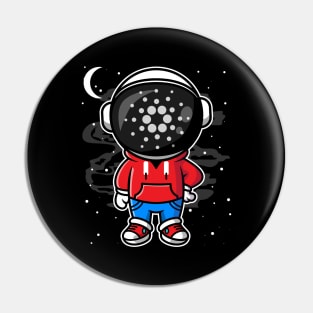 Hiphop Astronaut Cardano Crypto ADA Coin To The Moon Token Cryptocurrency Wallet Cardano HODL Birthday Gift For Men Women Kids Pin