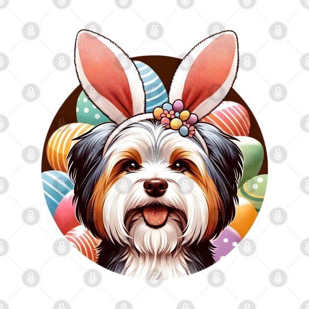 Biewer Terrier Enjoys Easter with Bunny Ear Headband by ArtRUs